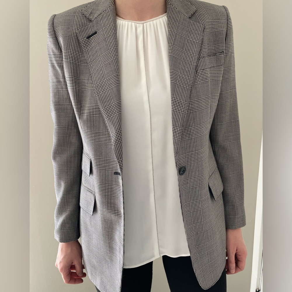 White Sleeveless Blouse w/ Silver Detailing